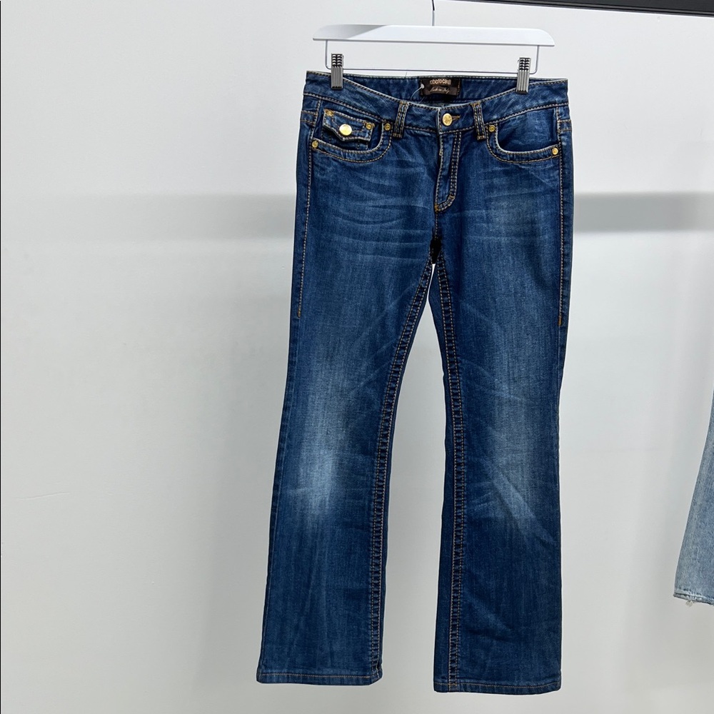 Roberto Cavalli Blue Boot Cut Jeans